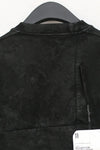 11 By BORIS BIDJAN SABERI CR1B F-1229 Black dyed waxed sweatshirt UNI
